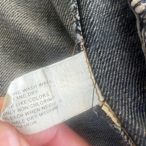 Gap 2011 Vintage Denim Trucker Jacket S Classic Blue Jean Coat Casual Button-Up - Picture 13 of 16